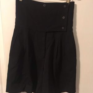 Issey Miyake wool high waist shorts